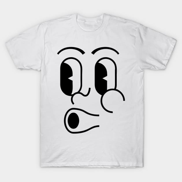 Black Whistle Emoji T-Shirt by rainvshine